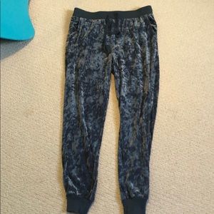 Velvet joggers